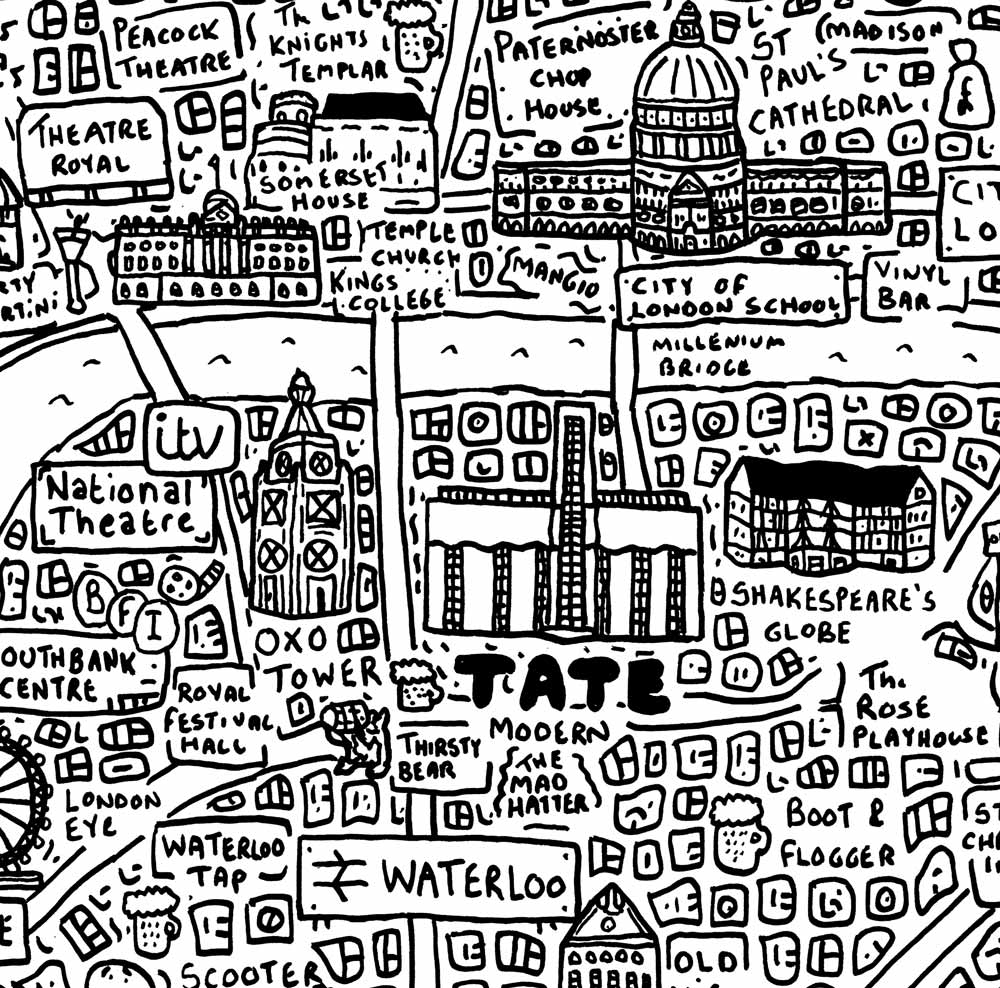 London Doodle Map