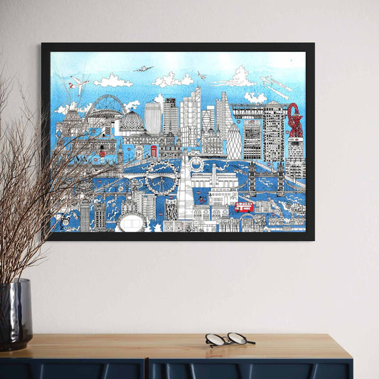 London Skyline Blue